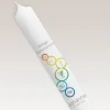 Kommunionkerze Regenbogen Symbole schmal