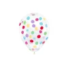 Konfetti Ballons bunt 6 Stück