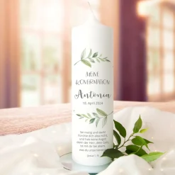 Konfirmationskerze Green Magic
