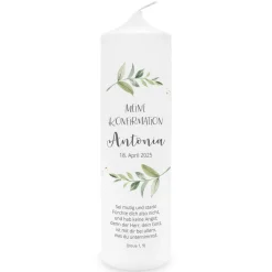Konfirmationskerze Green Magic