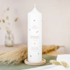 Konfirmationskerze Kleine Symbole