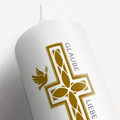 Konfirmationskerze Kreuz