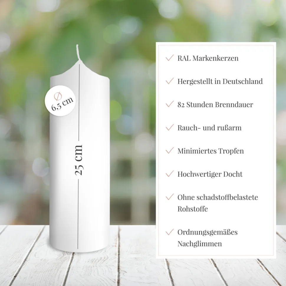 Konfirmationskerze Kreuz Junge