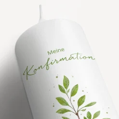 Konfirmationskerze Lebensbäumchen