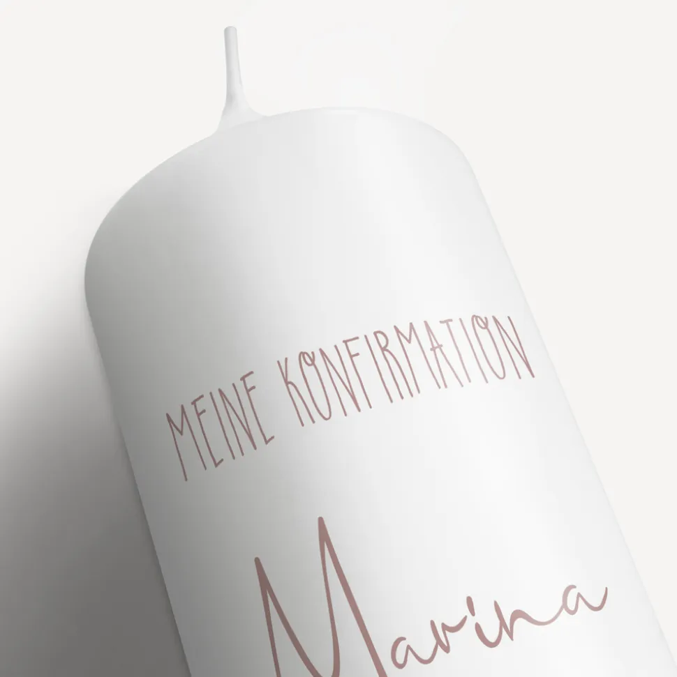 Konfirmationskerze Natur