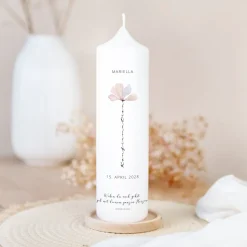 Konfirmationskerze Zeit der Blüte