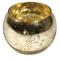 Kugelvase Glas gold