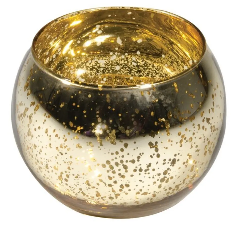 Kugelvase Glas gold