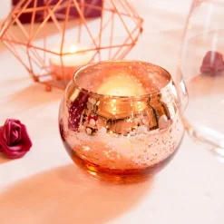 Kugelvase Glas roségold