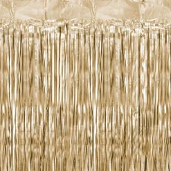 Lametta Vorhang gold metallic 90 cm x 250 cm