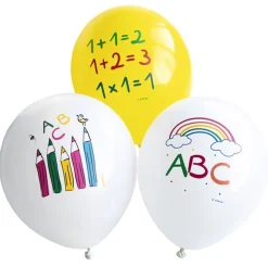 Luftballon Mix Einschulung "ABC" 6 Stück