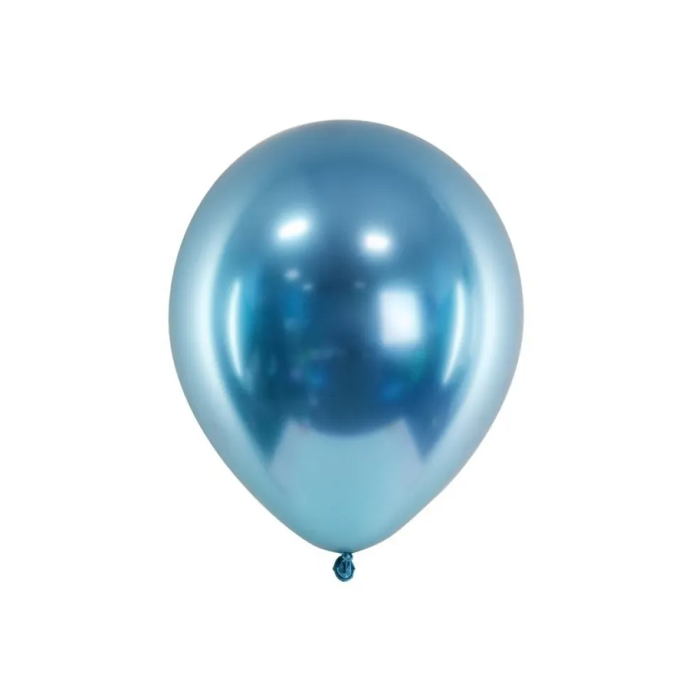 Luftballons Metallic Glossy blau 10 Stück