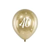 Luftballons Metallic Glossy gold 40. Geburtstag