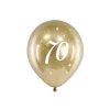 Luftballons Metallic Glossy gold 70. Geburtstag