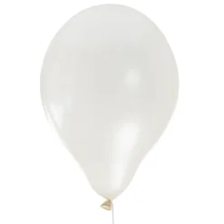 Luftballons Perlmuttschimmer weiß 10 Stück