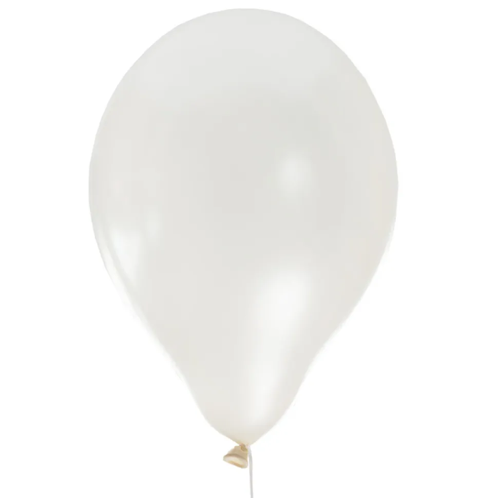 Luftballons Perlmuttschimmer weiß 10 Stück