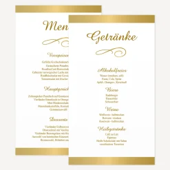 Menükarte "Gold"