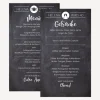 Menükarte Hochzeit "Schiefertafel"