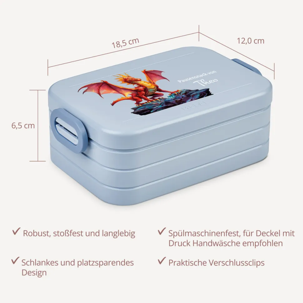 Mepal Bento Lunchbox midi Brotdose Kinder "Mächtiger Drache"