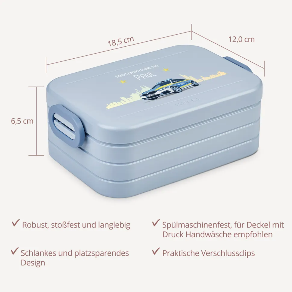 Mepal Bento Lunchbox midi Brotdose Kinder "Polizei"
