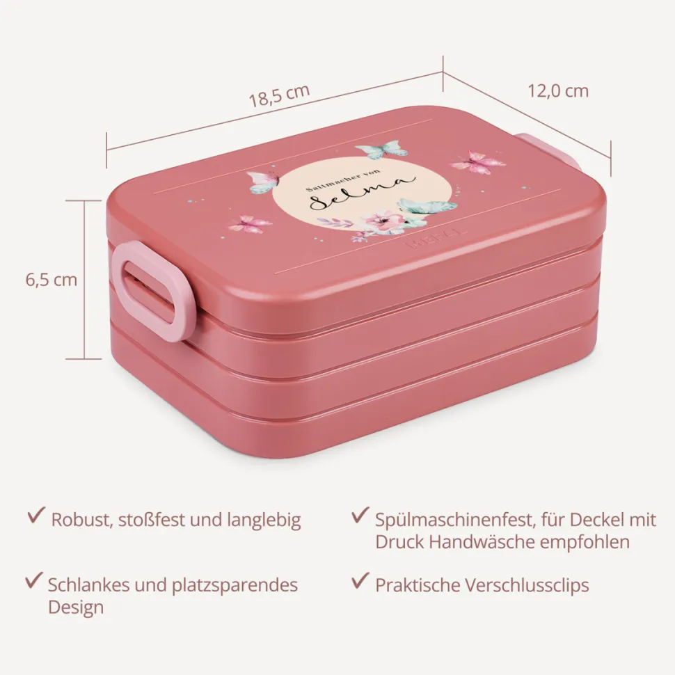 Mepal Bento Lunchbox midi Brotdose Kinder "Schmetterlinge"