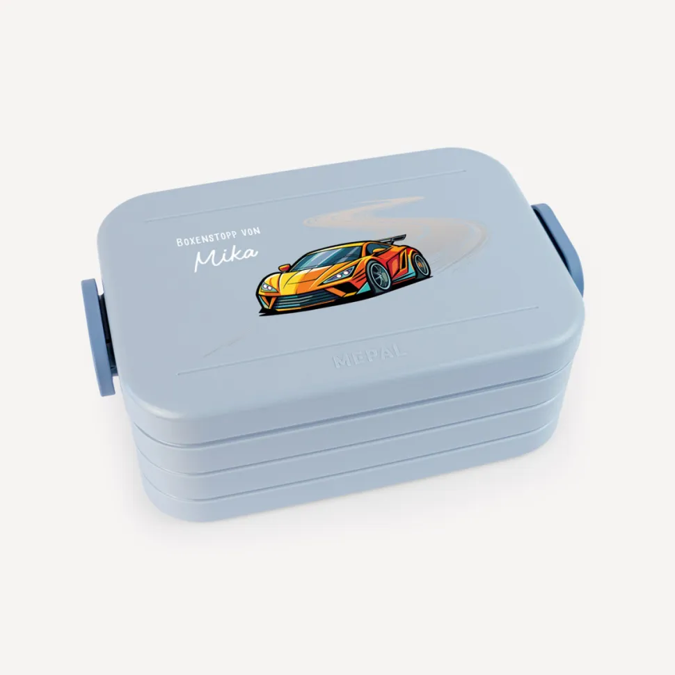 Mepal Bento Lunchbox midi Brotdose Kinder "Rennauto"
