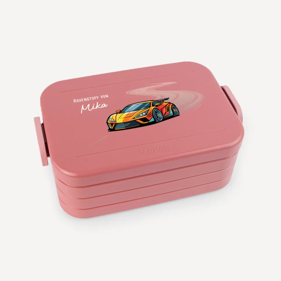 Mepal Bento Lunchbox midi Brotdose Kinder "Rennauto"