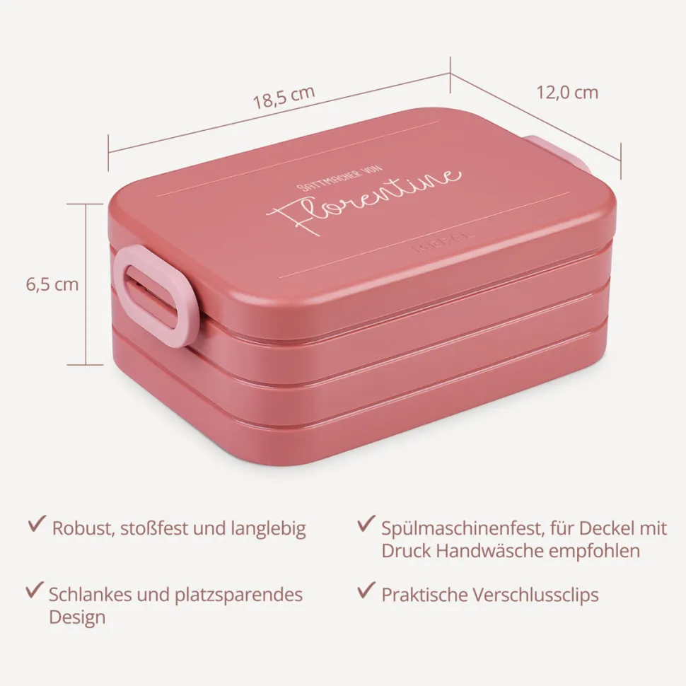 Mepal Bento Lunchbox midi Brotdose Kinder "Name"