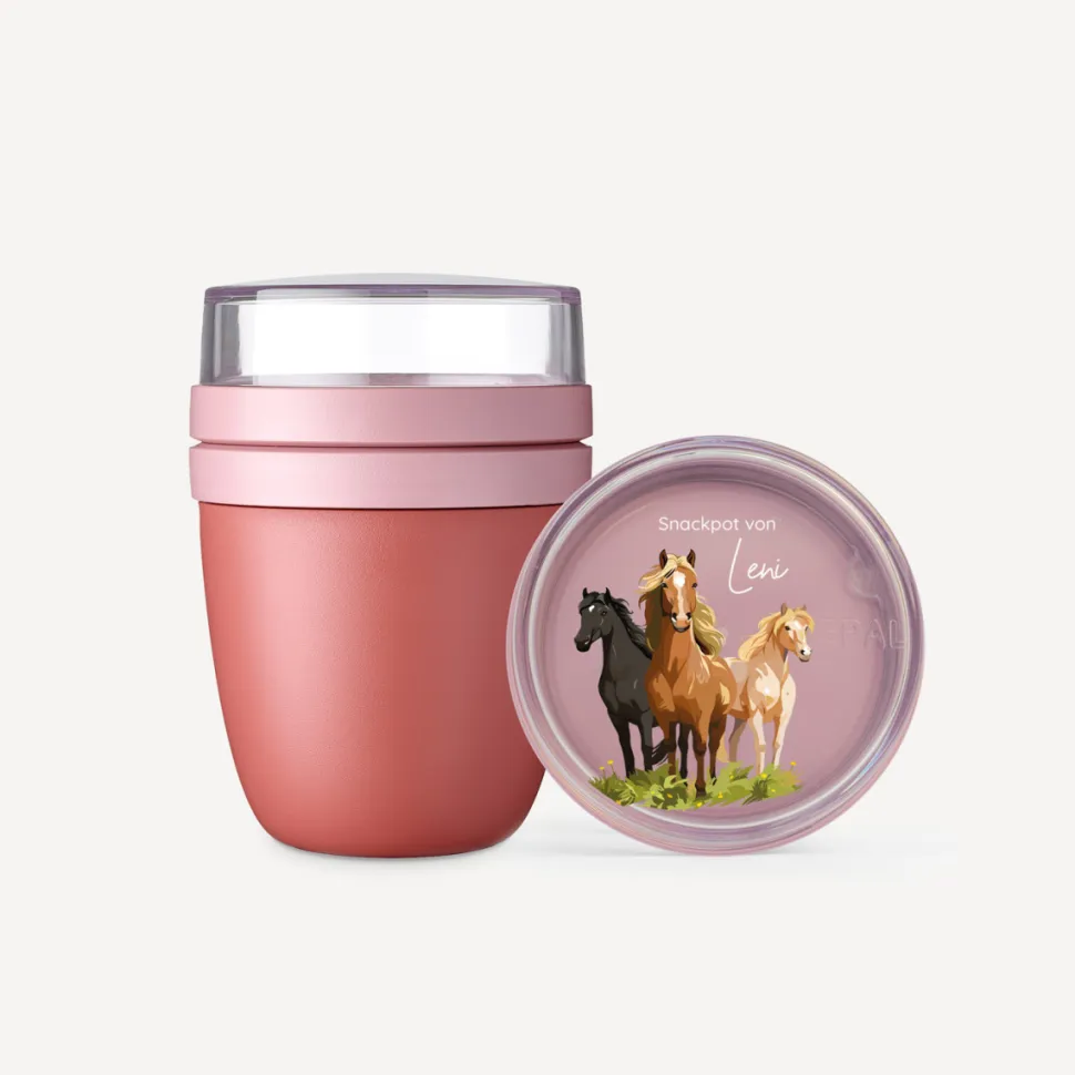 Mepal Müslibecher to go Kinder 300 ml "Pferde"