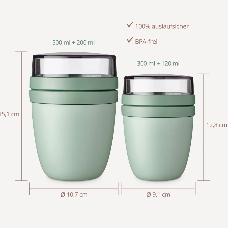Mepal Müslibecher to go Kinder 300 ml "Einhorn mit Flügeln Elysia"