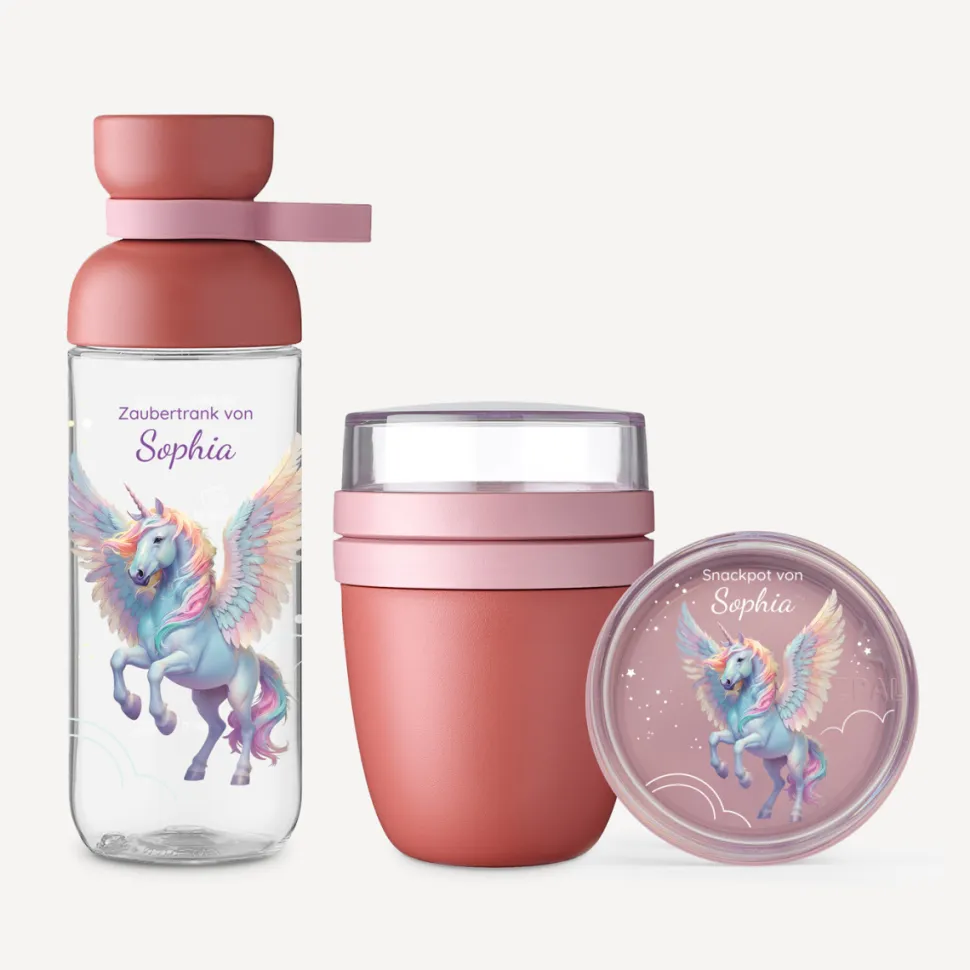 Mepal Trinkflasche Kinder 500 ml Vita "Einhorn mit Flügeln Elysia"