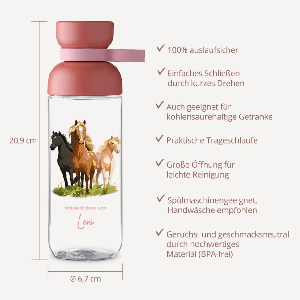 Mepal Trinkflasche Kinder 500 ml Vita "Pferde"