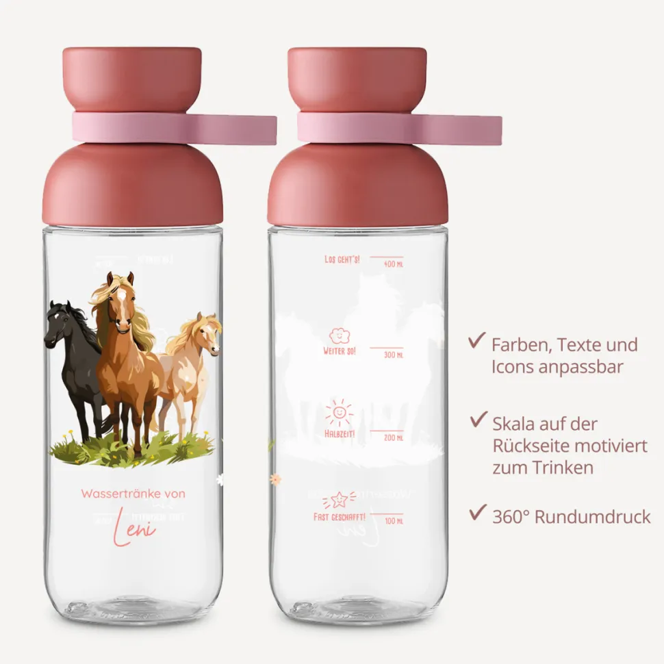 Mepal Trinkflasche Kinder 500 ml Vita "Pferde"
