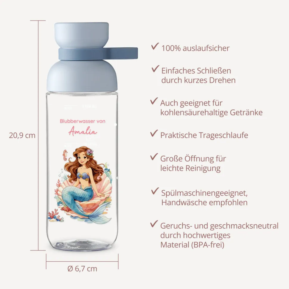 Mepal Trinkflasche Kinder 500 ml Vita "Kleine Meerjungfrau"