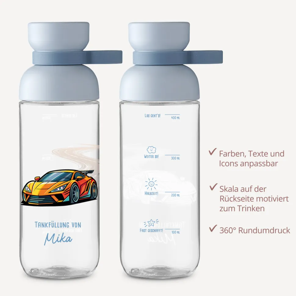 Mepal Trinkflasche Kinder 500 ml Vita "Rennauto"