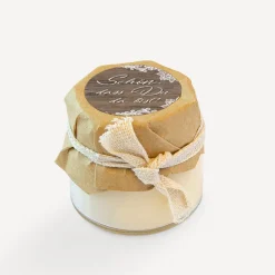 Mini Duftkerze mit Aufkleber 