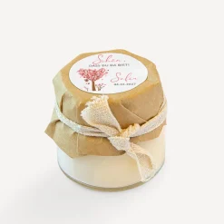 Mini Duftkerze mit Aufkleber 