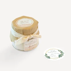Mini Duftkerze mit Aufkleber