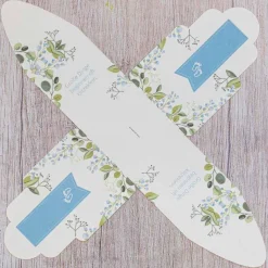 Mini Geschenkbox Geburt Junge Floral