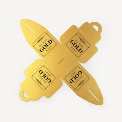 Mini Geschenkbox gold "Du bist Gold wert"