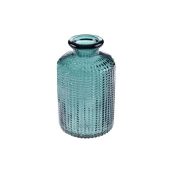 Mini Glasvase petrol 6 x 10 cm