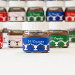Mini Nutella Adventskalender mit Aufklebern