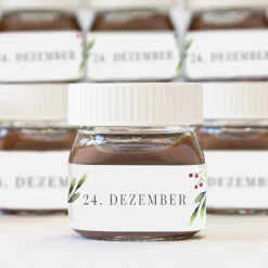 Mini Nutella Adventskalender "Mistelzweig"