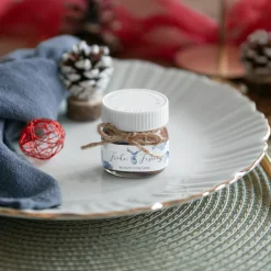 Mini Nutella Glas mit Aufkleber geschäftlich 