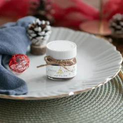 Mini Nutella Glas mit Aufkleber "Kleine Tanne"