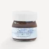 Mini Nutella Glas mit Aufkleber geschäftlich "Schneeflocken"