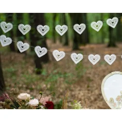 Papiergirlande Spitze Herz