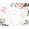 Pappteller Punkte roségold Ø 18 cm 6 Stück