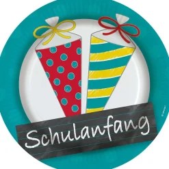 Pappteller "Schulanfang" Ø 23 cm 8 Stück