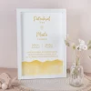 Patenbrief "Aquarell mit Engel gold-gelb"